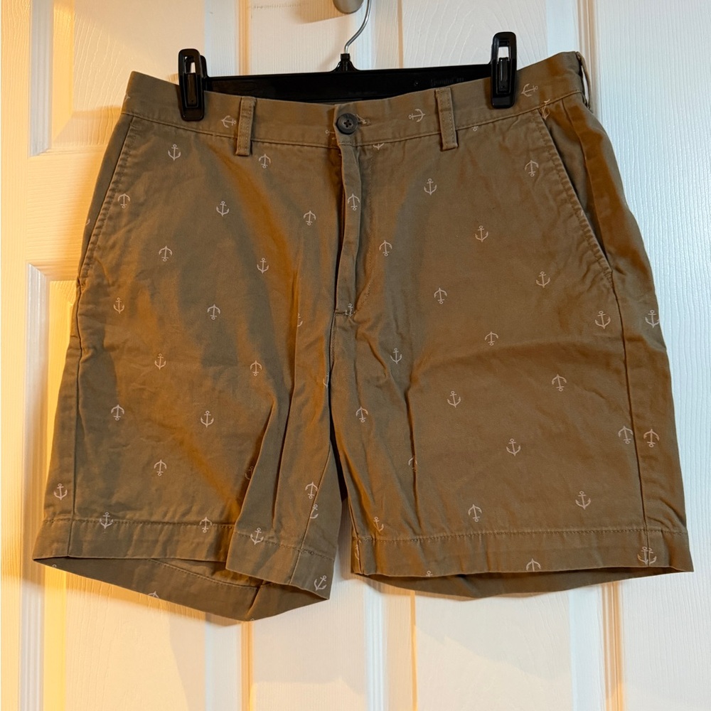 Amazon Essentials Men's Brown Anchor Print Shorts